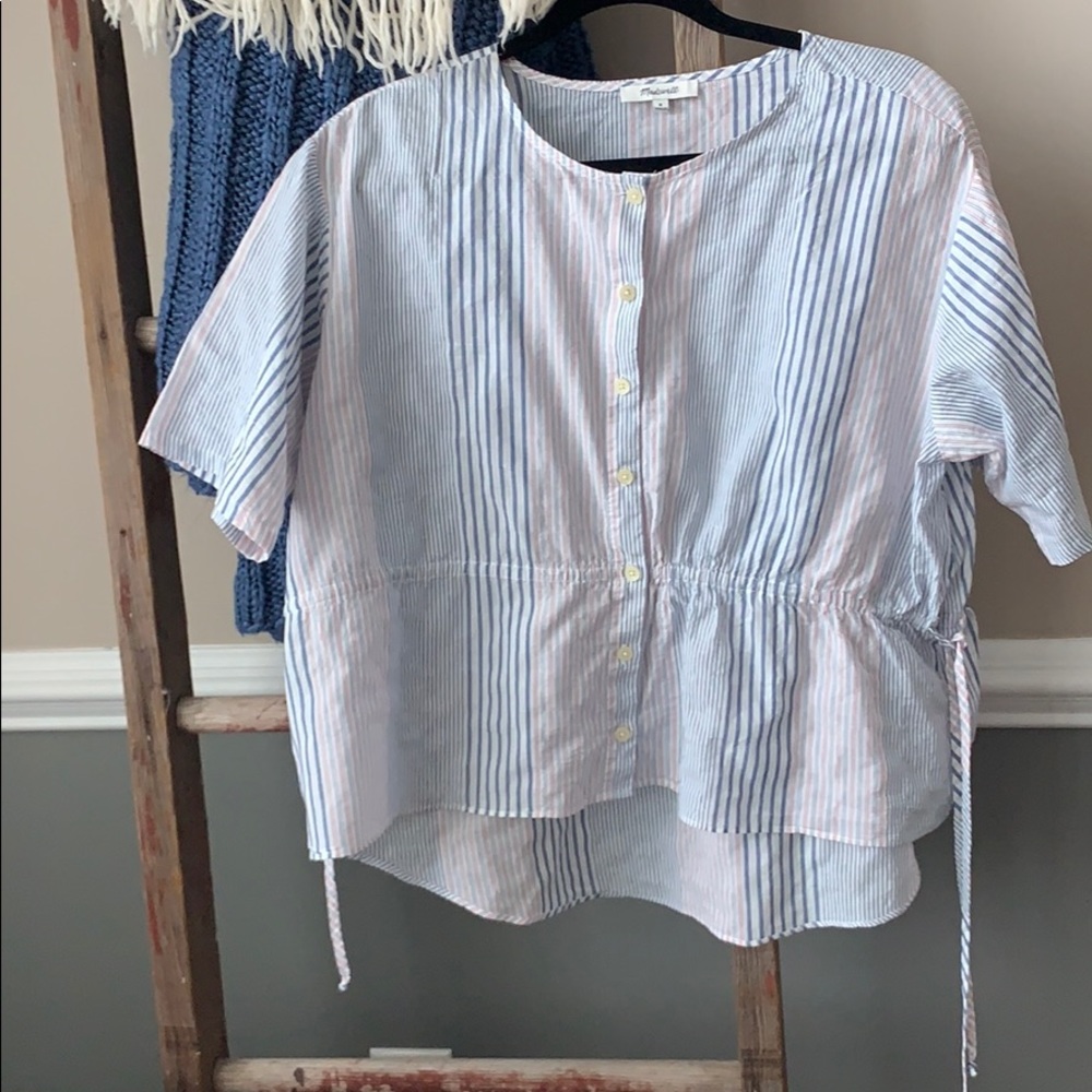 Madwell lightweight drawstring waist top